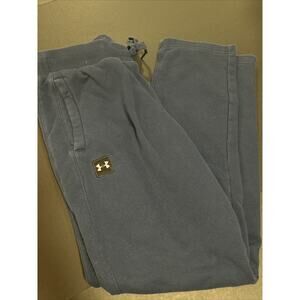 Under Armour Sweatpant Men's Size Large Taper Leg Navy Pre Owned